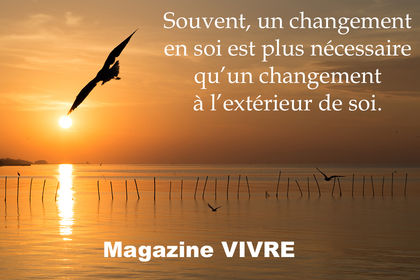 Souvent, un changement en soi...