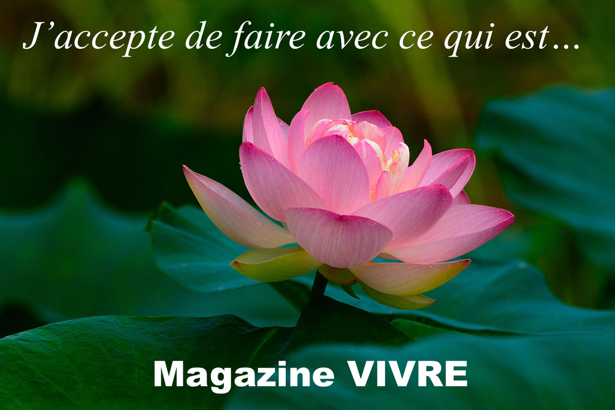 J'accepte de faire avec ce qui est...