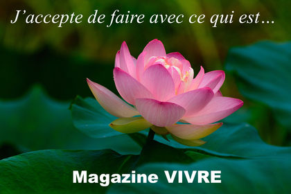 J'accepte de faire avec ce qui est...